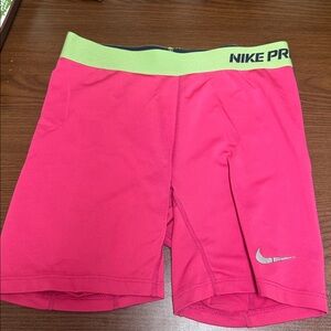 Nike Pro Pink Athletic Shorts